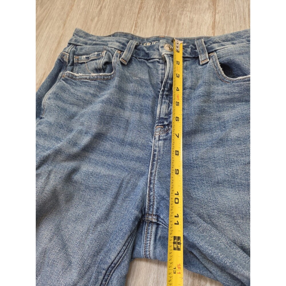 American Eagle Curvy Mom Jeans Womens 4 Regular Medium Wash Stretch High Rise - Picture 7 of 11